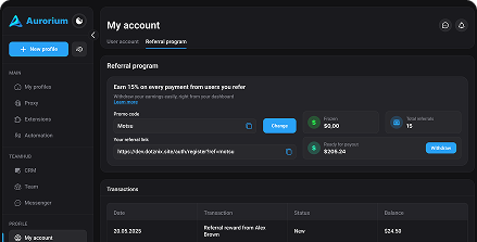 Referral program