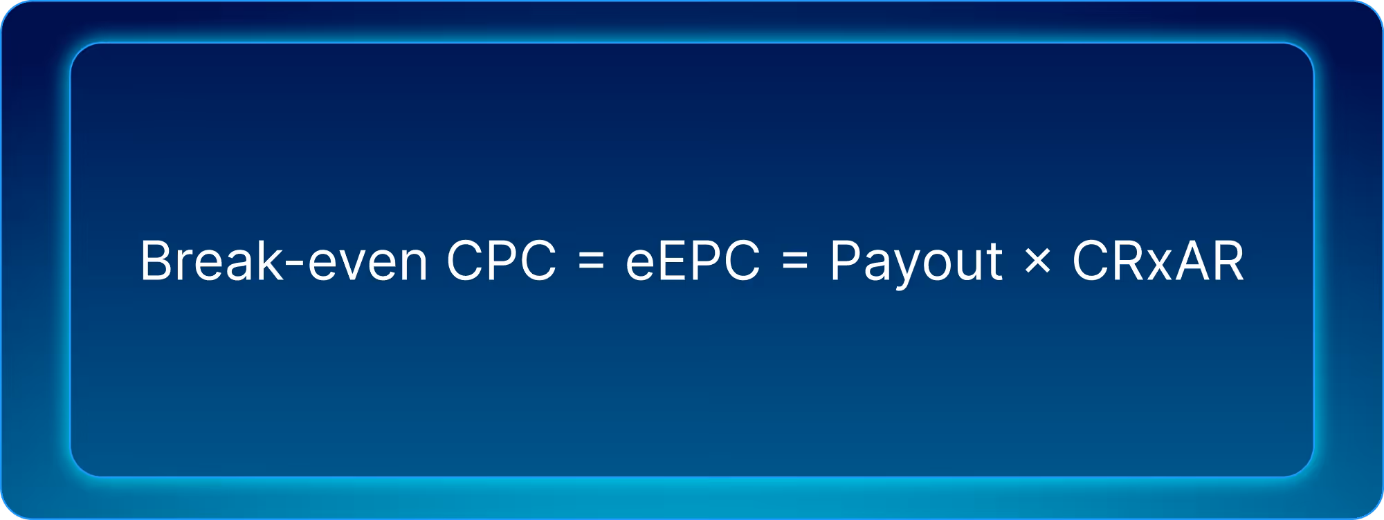 Формула точки безубыточночти