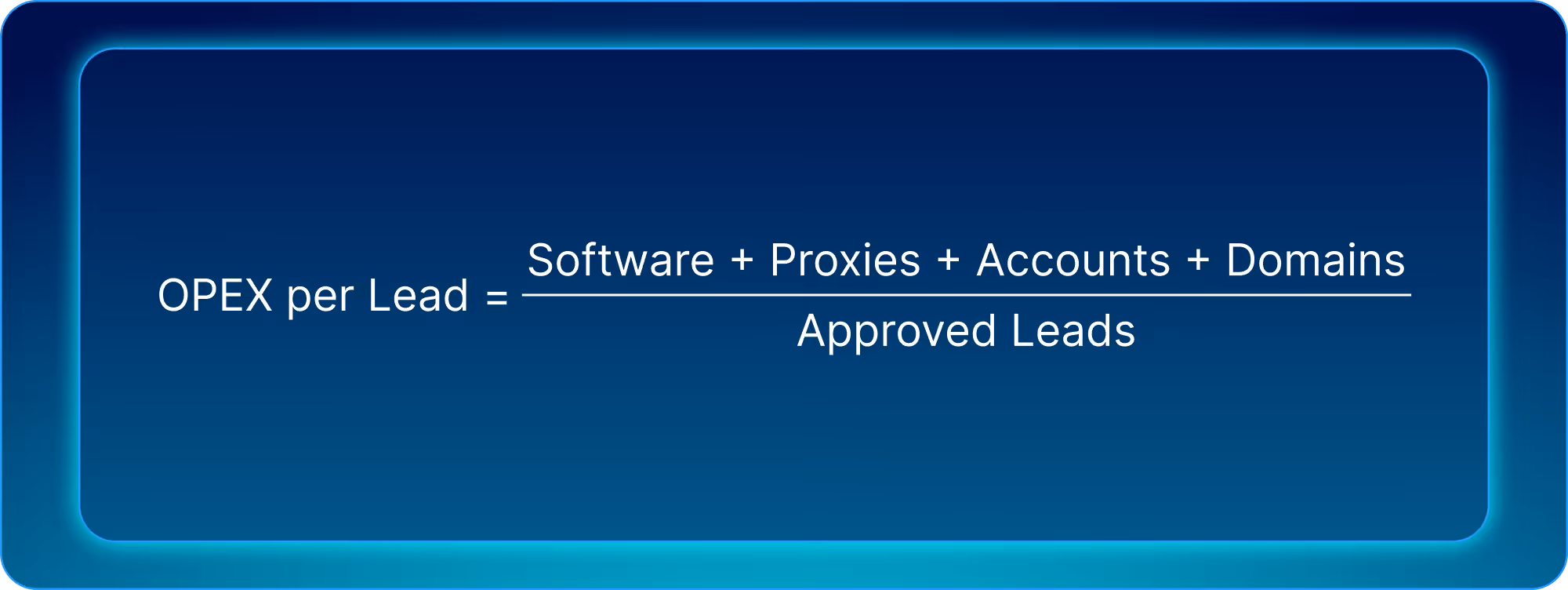 Формула Opex